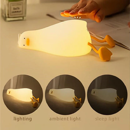 LED Squishy Duck Night Light